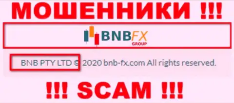 Инфа о юридическом лице BNBFX - им является компания БНБ ПТУ ЛТД