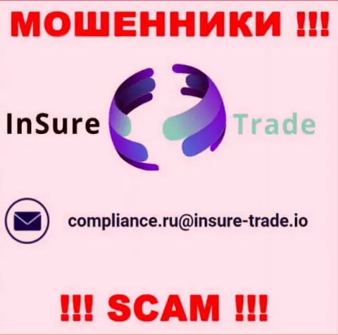 Компания Insure Trade не скрывает свой e-mail и предоставляет его у себя на ресурсе