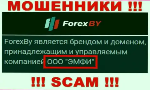 На официальном интернет-портале Forex BY написано, что данной организацией управляет ООО ЭМФИ