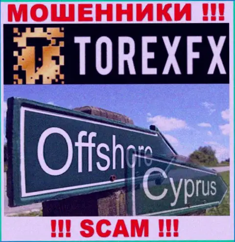 Официальное место регистрации TorexFX Com на территории - Кипр